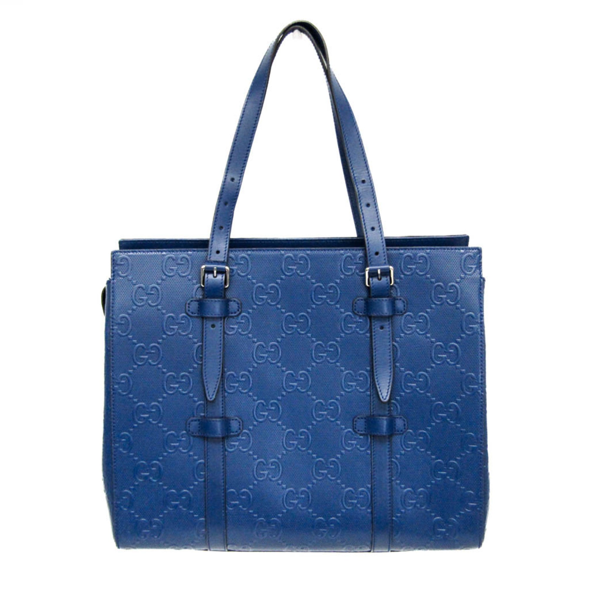 Gucci GG Embossed Tote · Leather