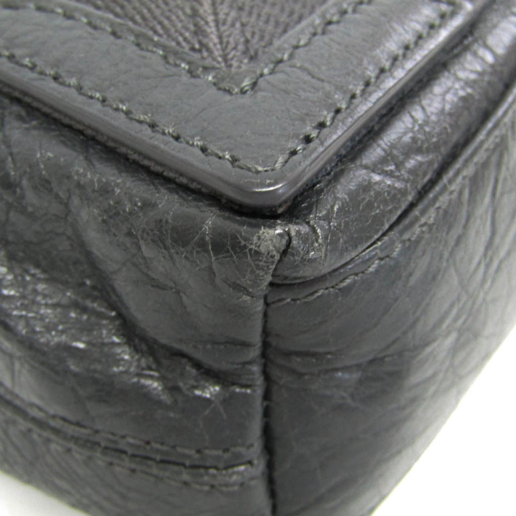 Balenciaga Navy Cabas XS · Leather
