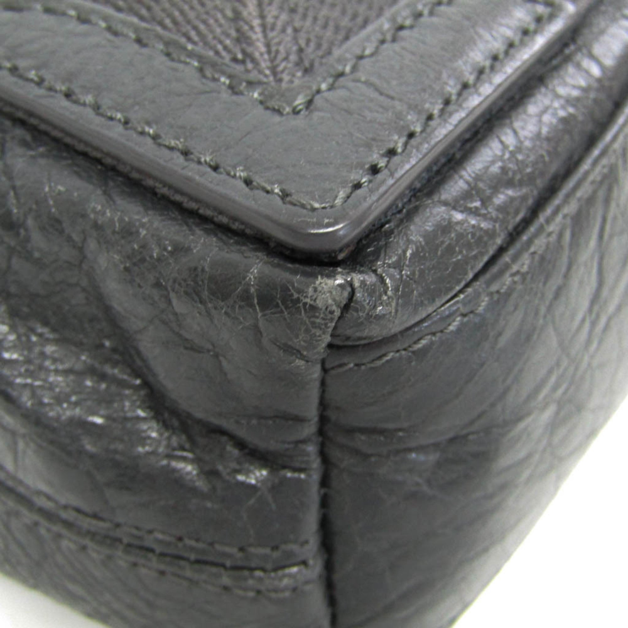 Balenciaga Navy Cabas XS · Leather
