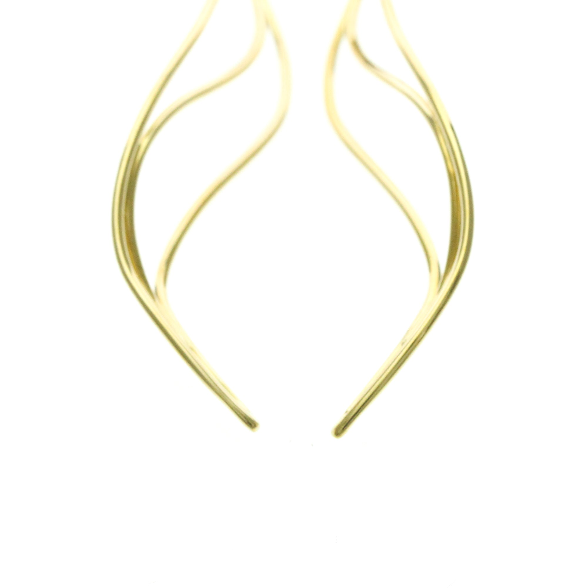 Tiffany Wave · 18K Yellow Gold · Earrings