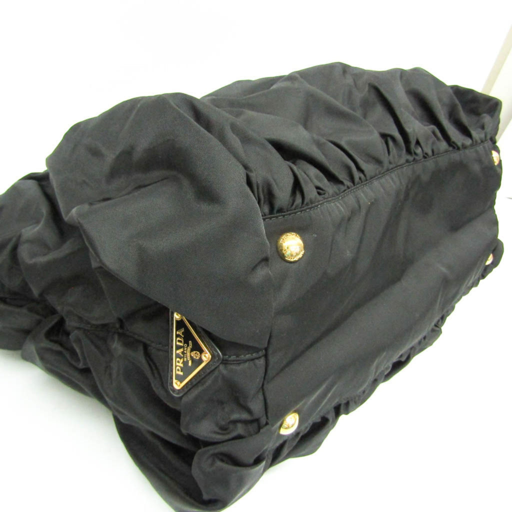 Prada Ruffled Chain · Nylon Tote