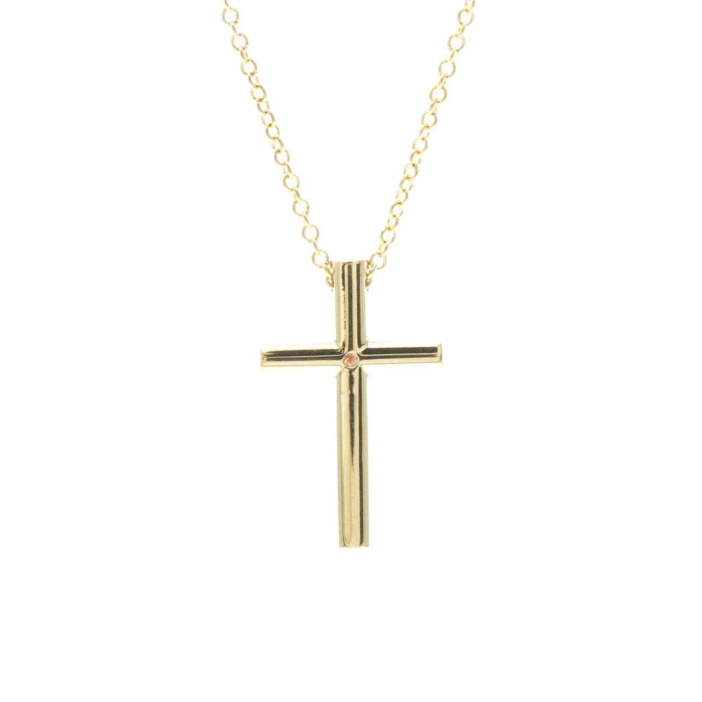 Tiffany Cross · 18K Yellow Gold · Diamond