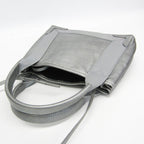Balenciaga Navy Cabas XS · Metallic Leather