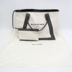 Balenciaga Navy Cabas · Canvas & Leather
