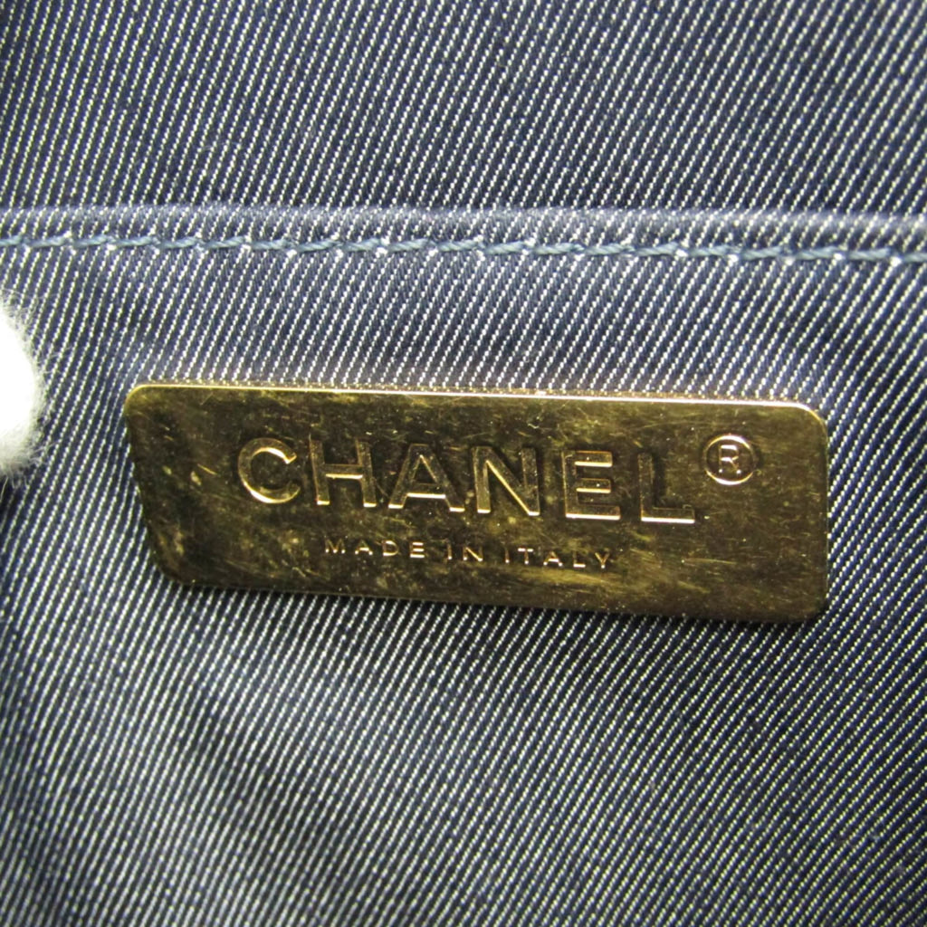 Chanel Coco Mark · Round Chain · Leather
