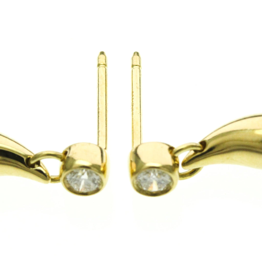Tiffany Teardrop · 18K Yellow Gold · Diamond