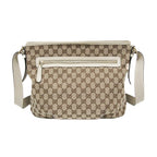 Gucci GG Canvas · Leather Shoulder Bag