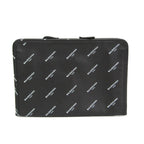 Balenciaga Logo Print Leather Clutch