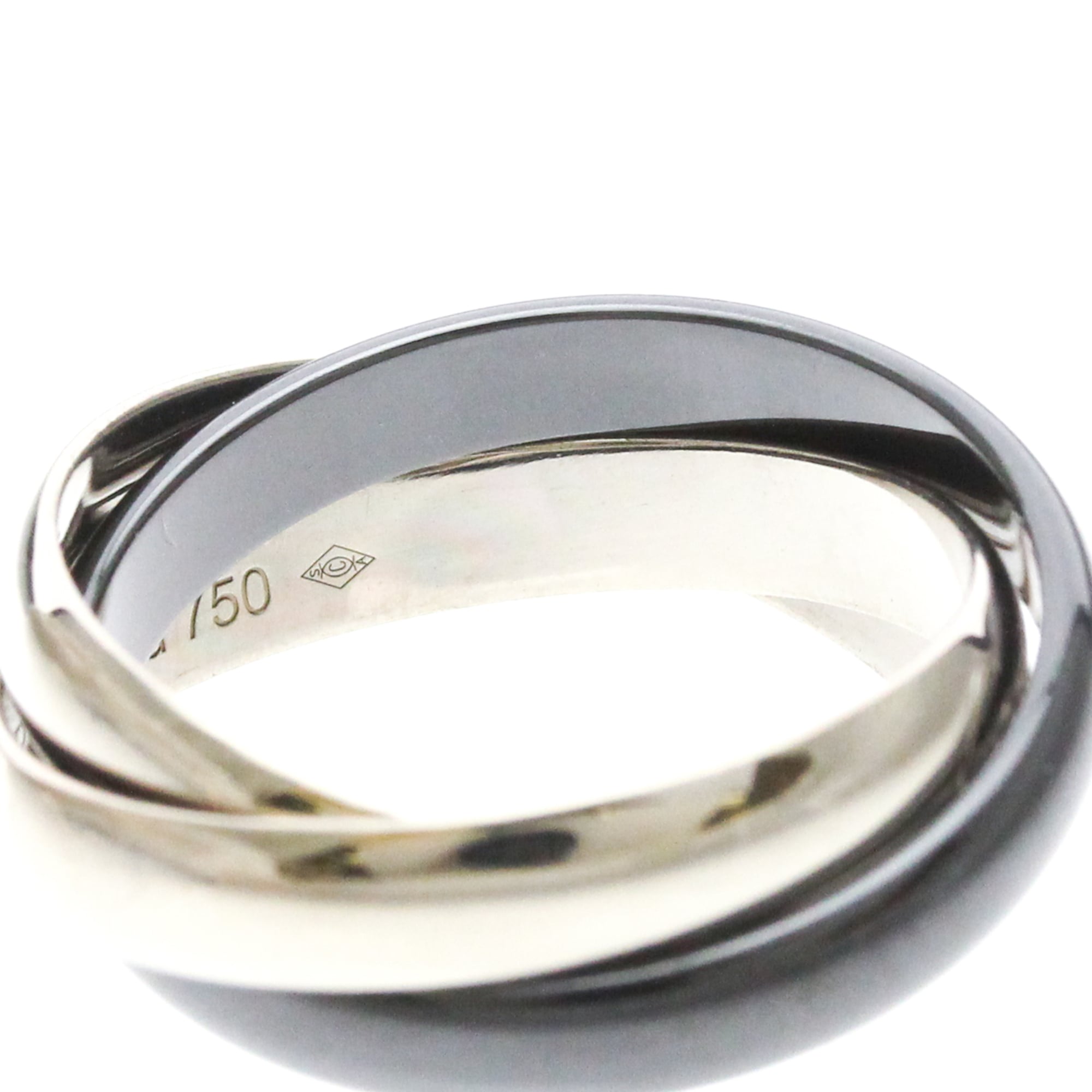 Cartier Trinity · 18K White Gold & Ceramic