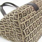 Fendi Zucchino · Canvas & Leather Tote