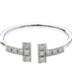 Tiffany T Wire · 18K White Gold · Diamond