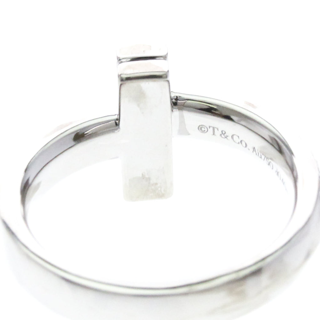 Tiffany T One · 18K White Gold · Diamond · Size 4.5 (EU 51.25)