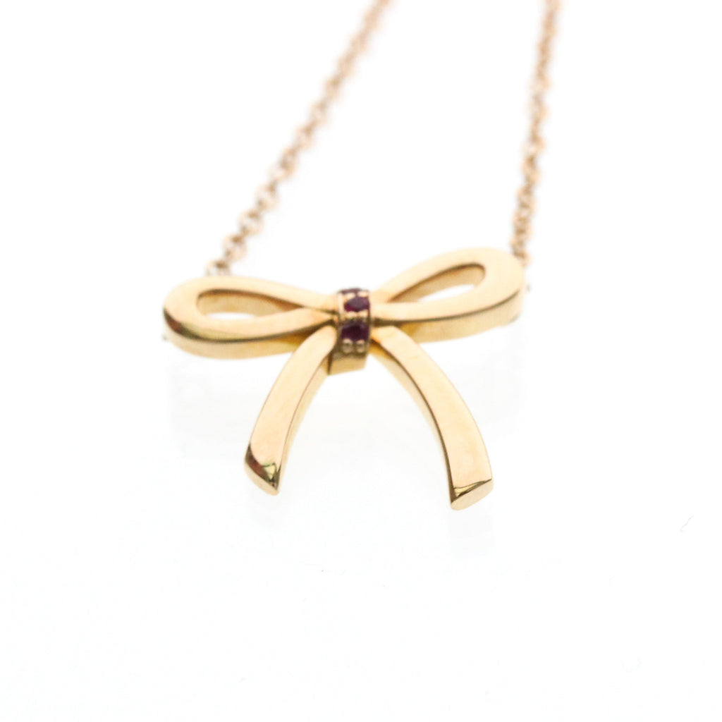 Tiffany Bow Ribbon · Rose Gold · Ruby
