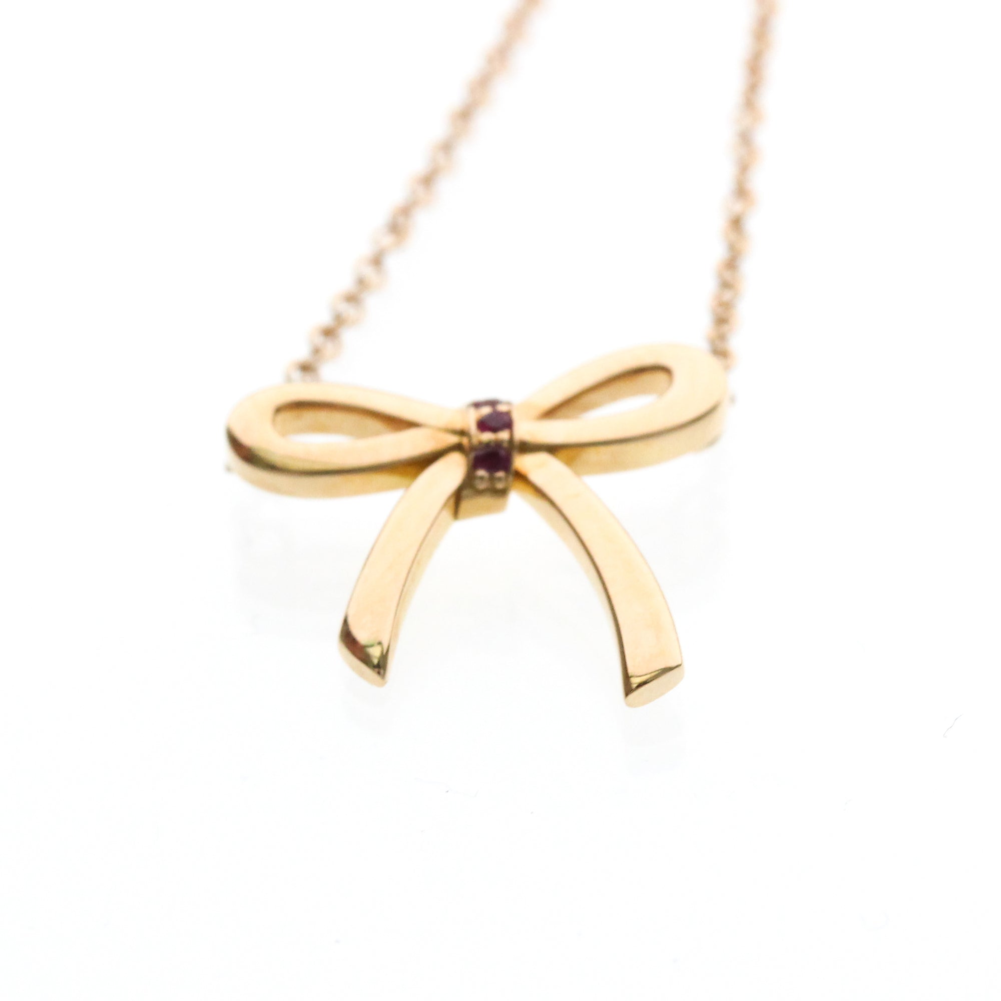 Tiffany Bow Ribbon · Rose Gold · Ruby
