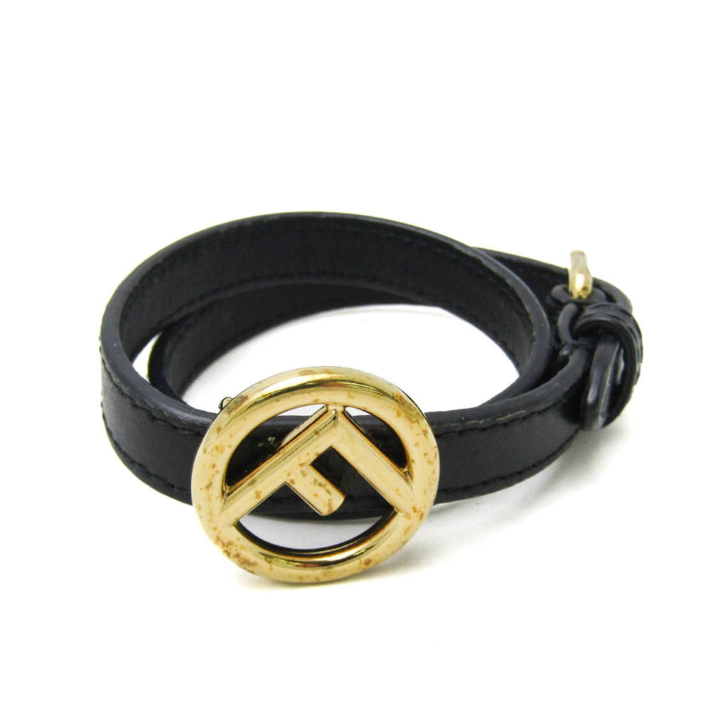 Fendi F Is · Leather Charm Bracelet