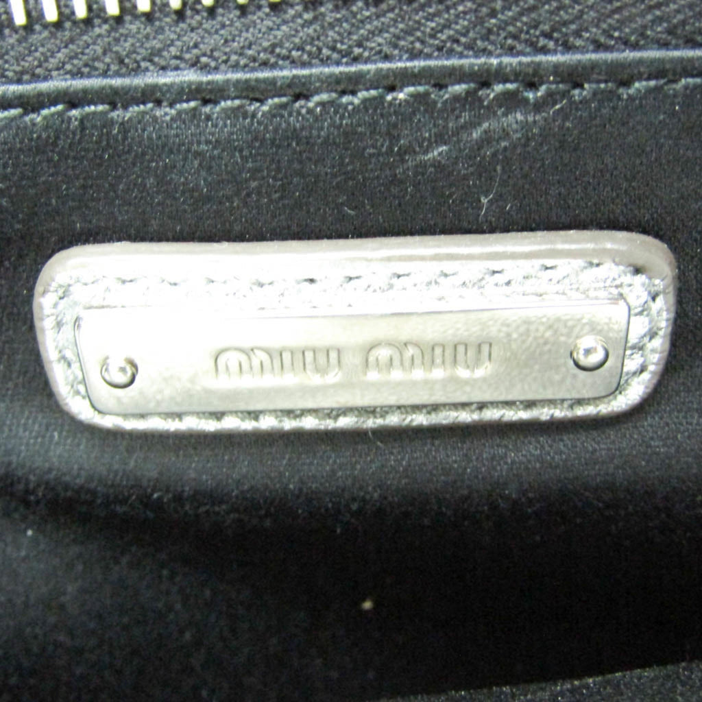 Miu Miu Nappa Biker · Metallic Leather