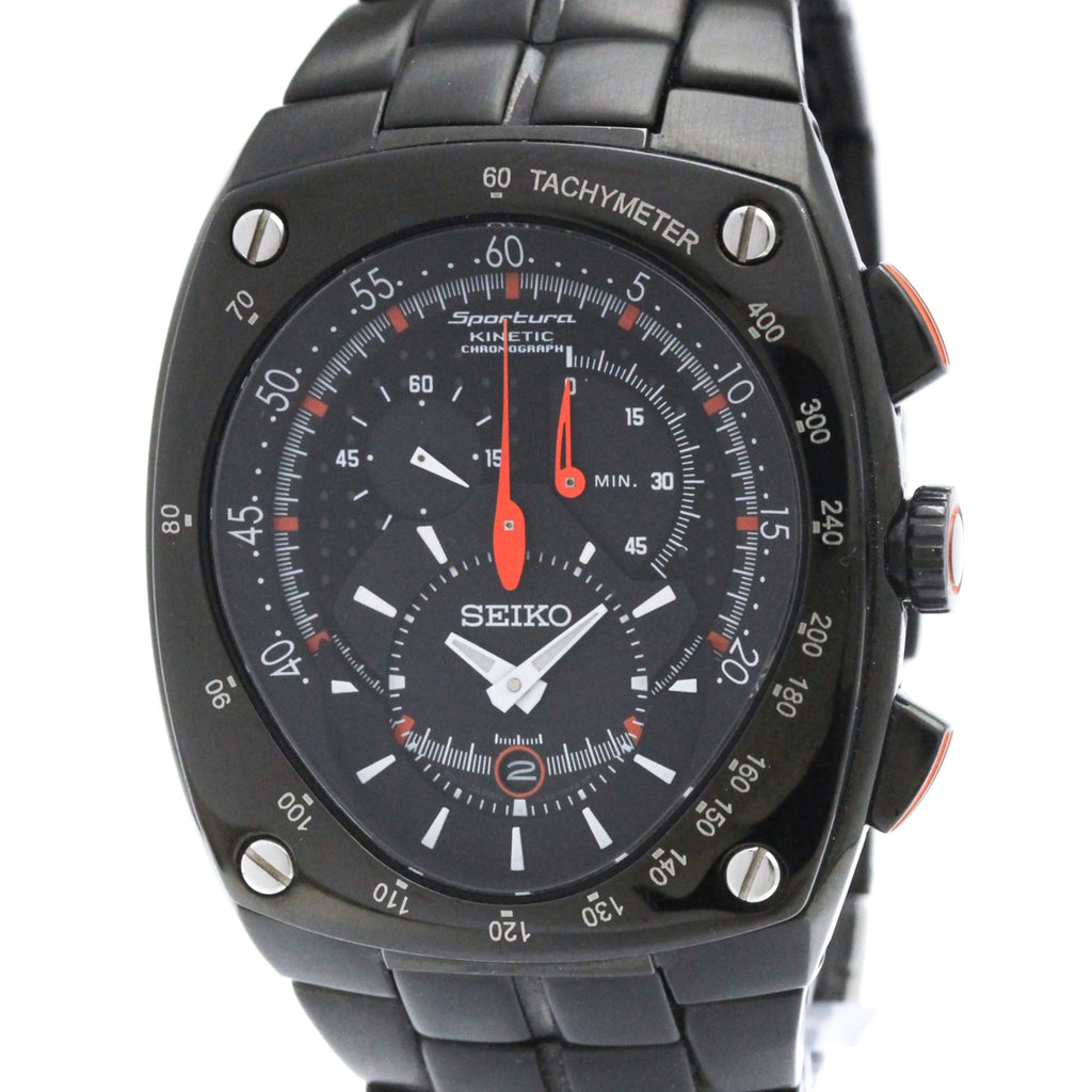 Seiko Sportura · Steel · Kinetic Chronograph