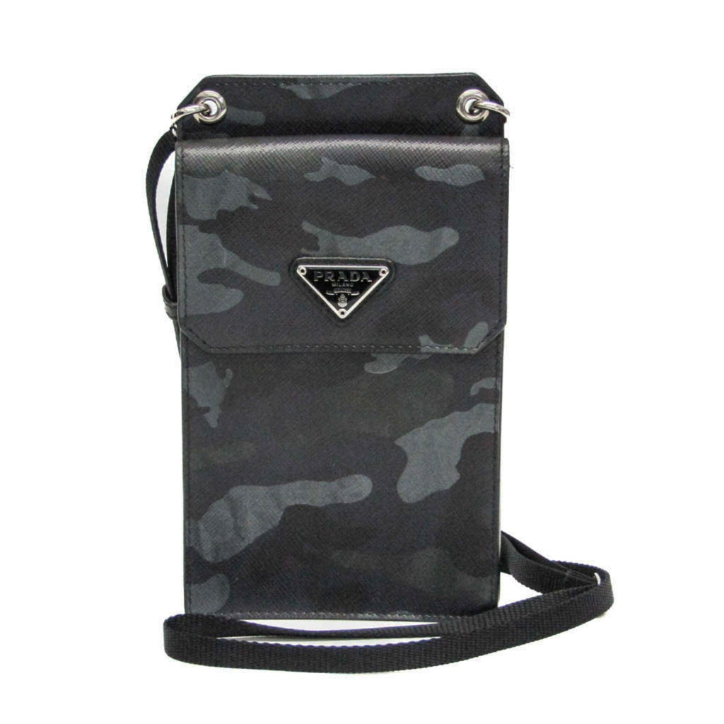 Prada Saffiano · Camouflage Shoulder Pouch