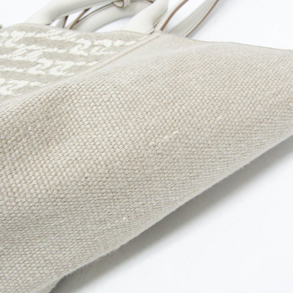 Tod's Double-Handle Shopping Bag · Linen
