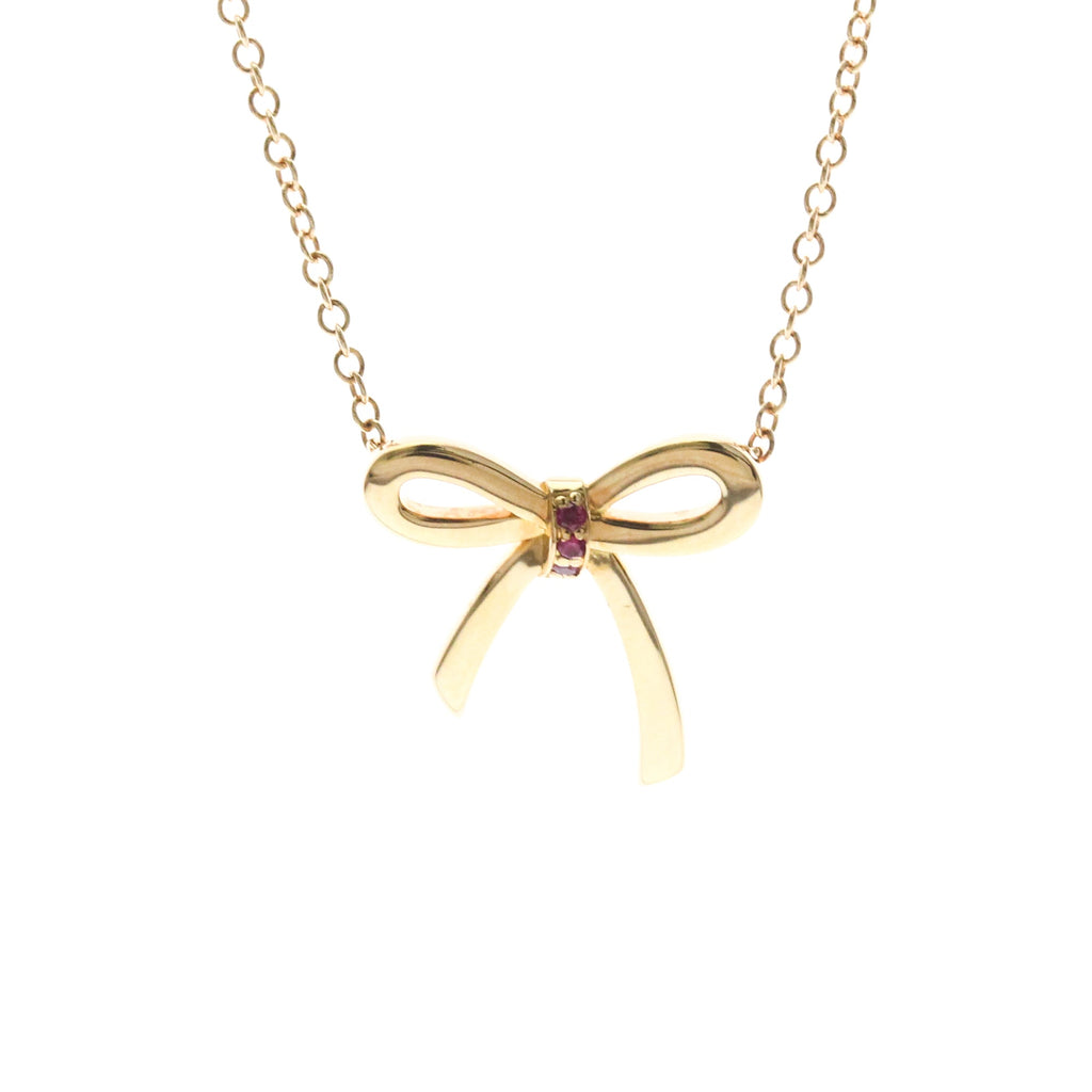 Tiffany Bow Ribbon · Rose Gold · Ruby
