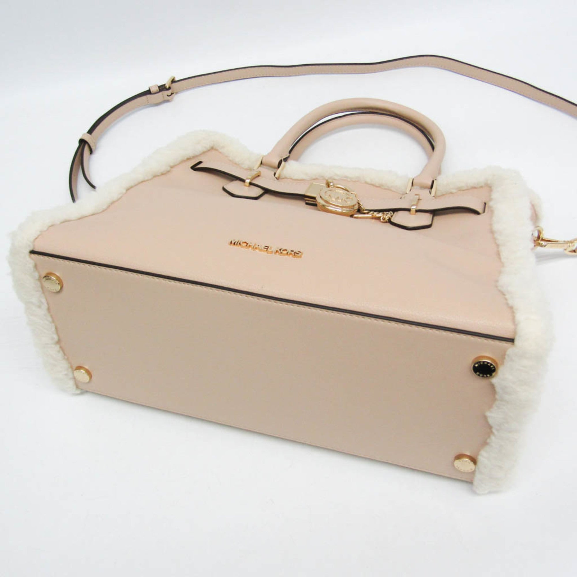 Michael Kors Hamilton · Leather & Fur Satchel