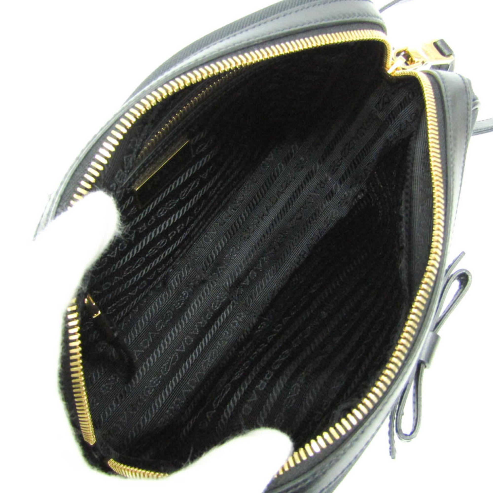 Prada Logo Jacquard · Leather