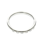 Tiffany Stacking Band · 8 Diamonds · Platinum