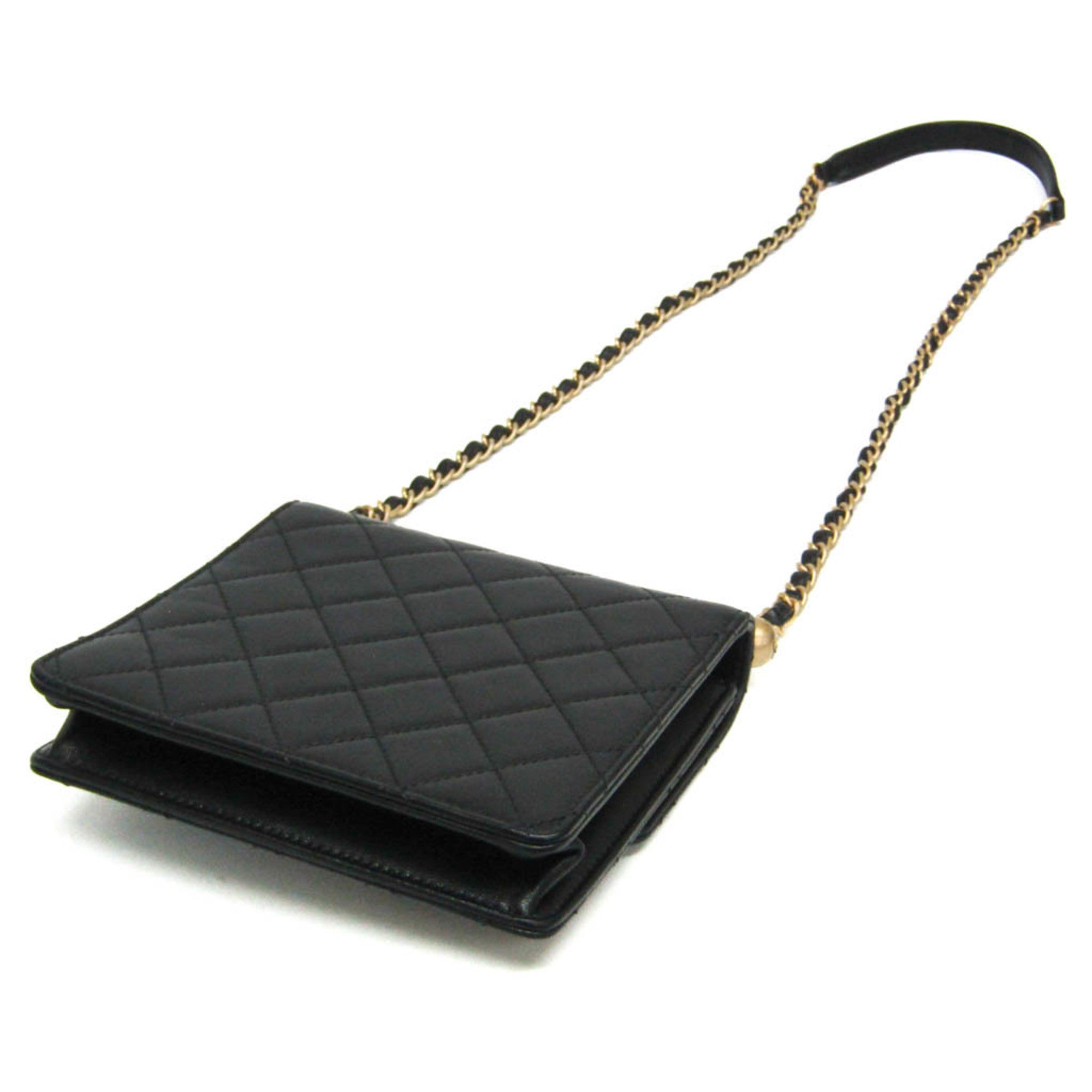 Chanel Matelassé · Lambskin · Pearl Chain