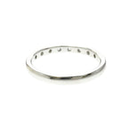 Tiffany Stacking Band · Platinum · 8 Diamonds