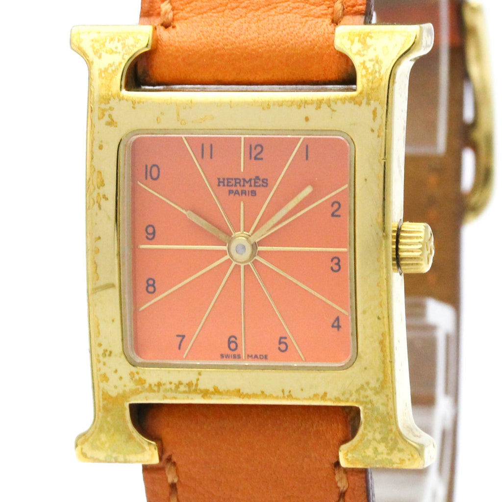 Hermès Heure H · Gold Plated · Quartz