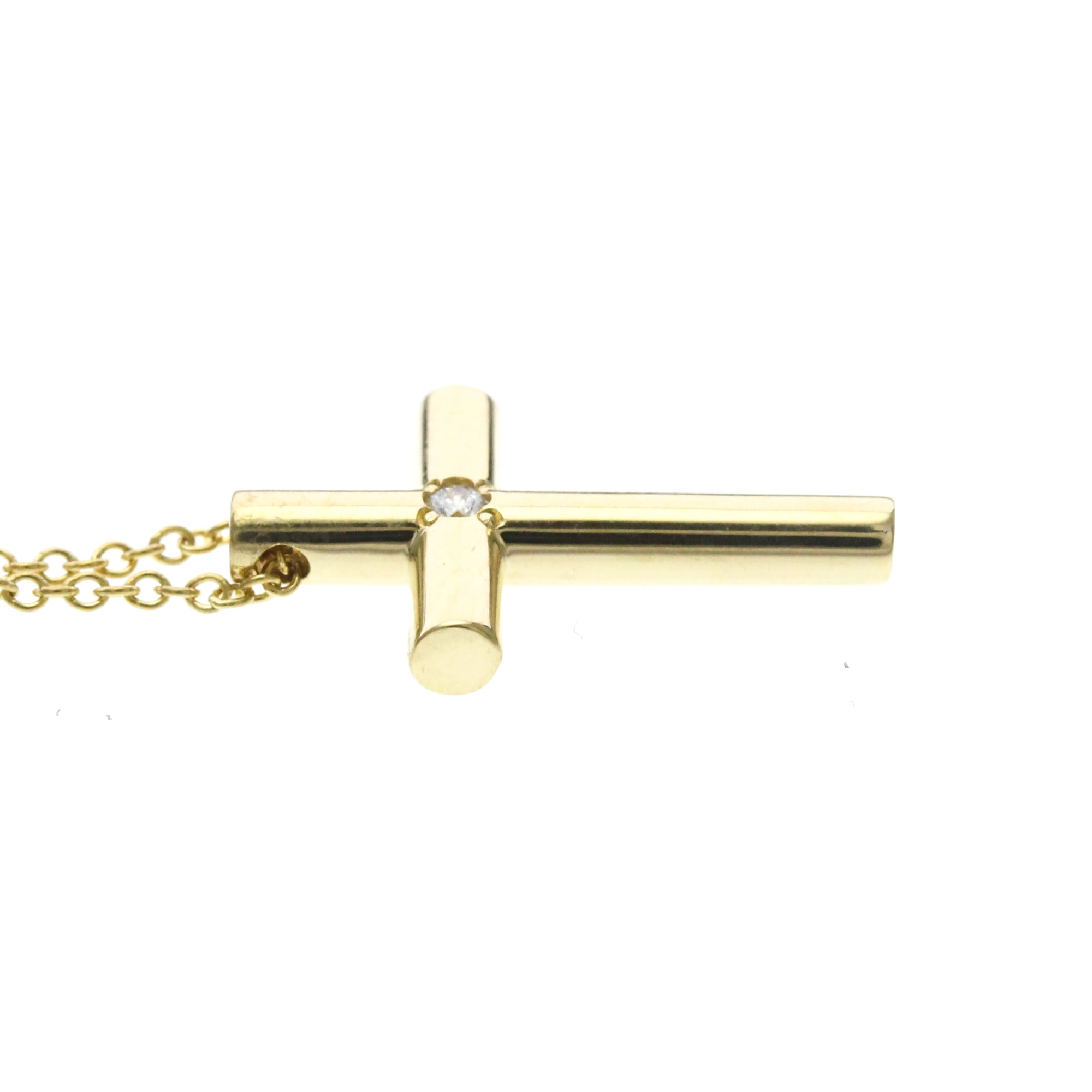 Tiffany Cross · 18K Yellow Gold · Diamond