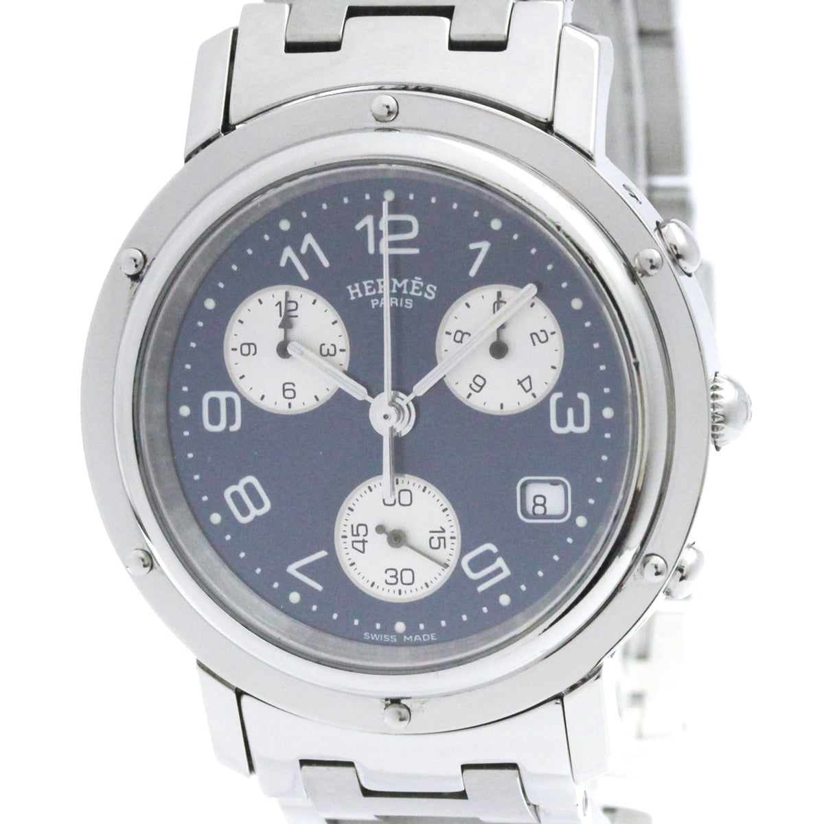 Hermès Clipper · Chronograph · Steel