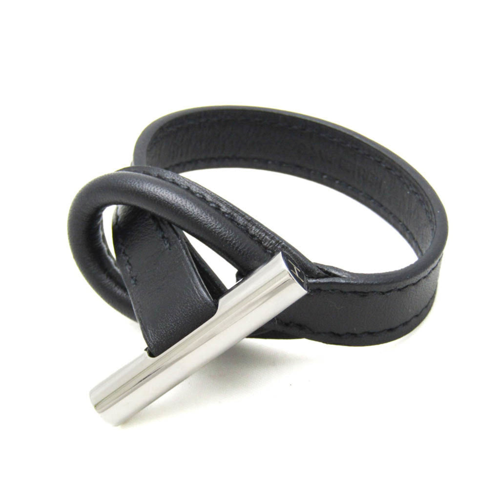 Hermès Leather & Metal Bangle