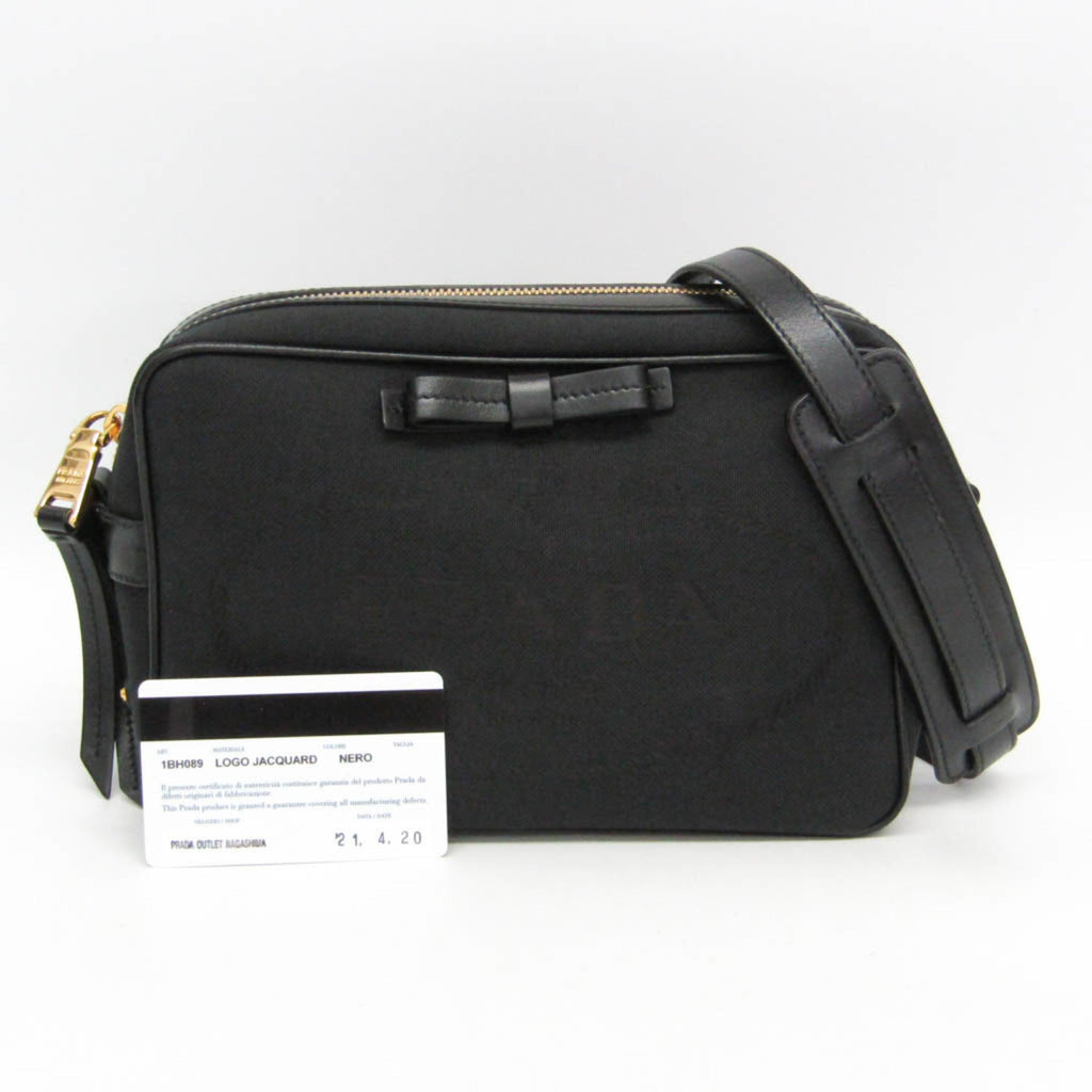 Prada Logo Jacquard · Leather