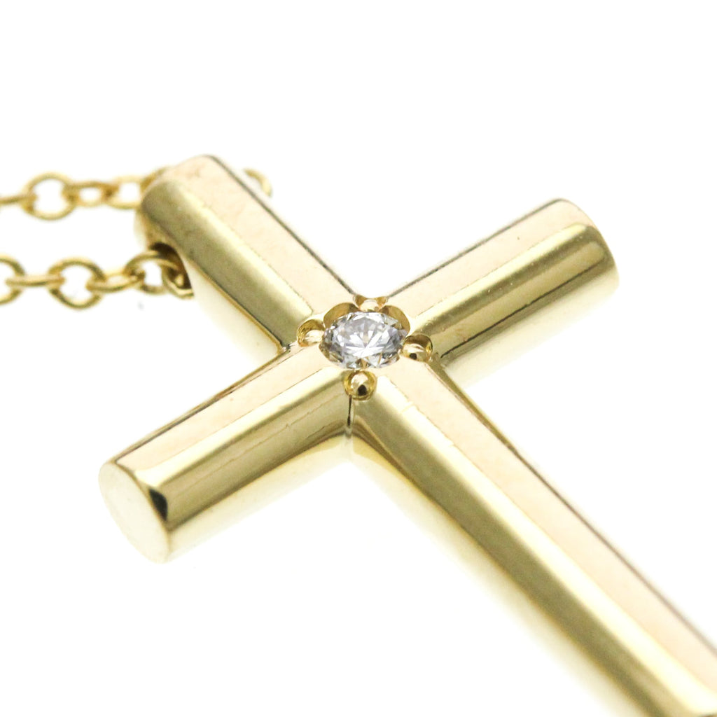 Tiffany Cross · 18K Yellow Gold · Diamond