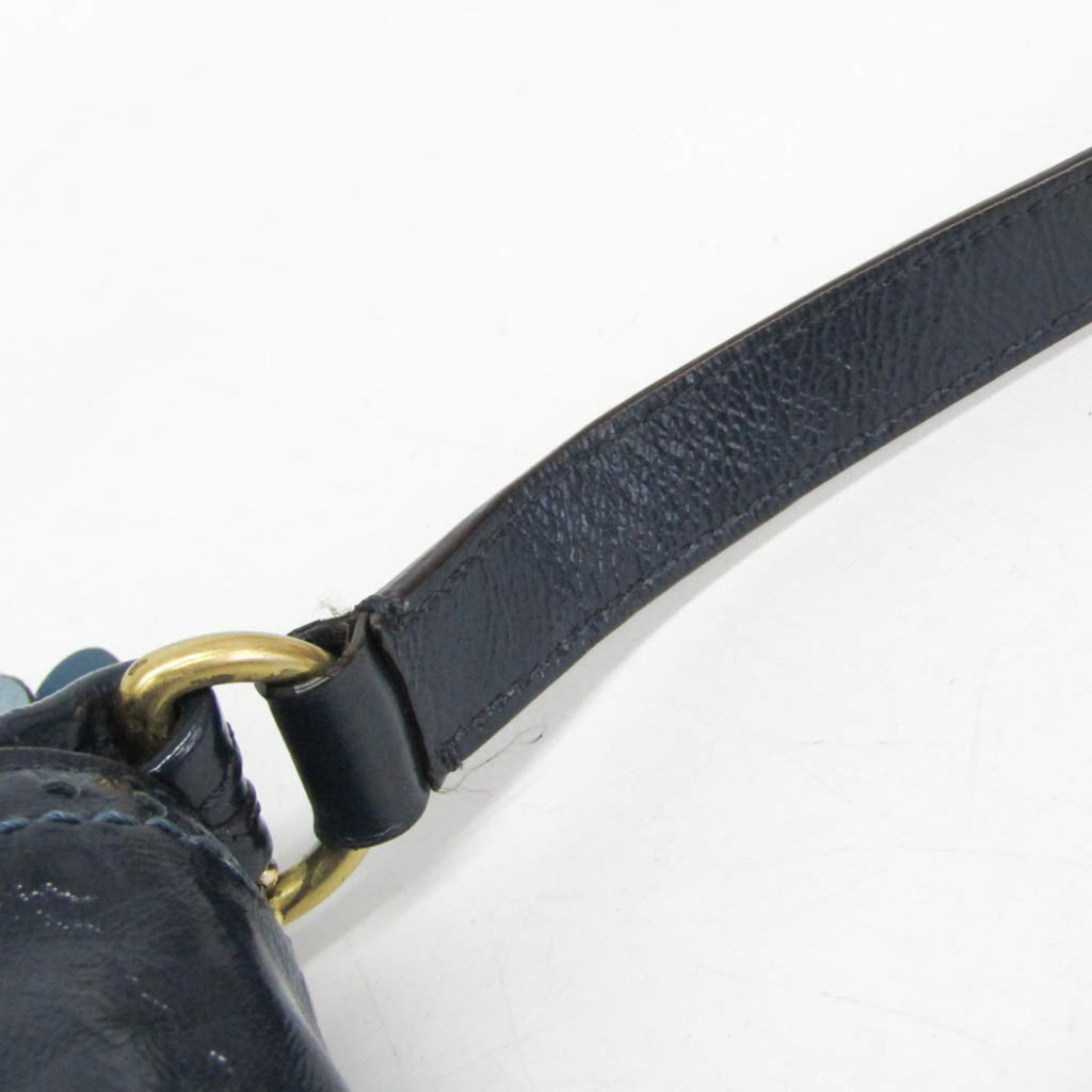Coach Signature · Denim & Patent Leather