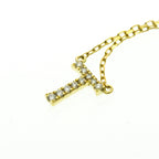 AHKAH Initial · T Diamond · 18K Yellow Gold