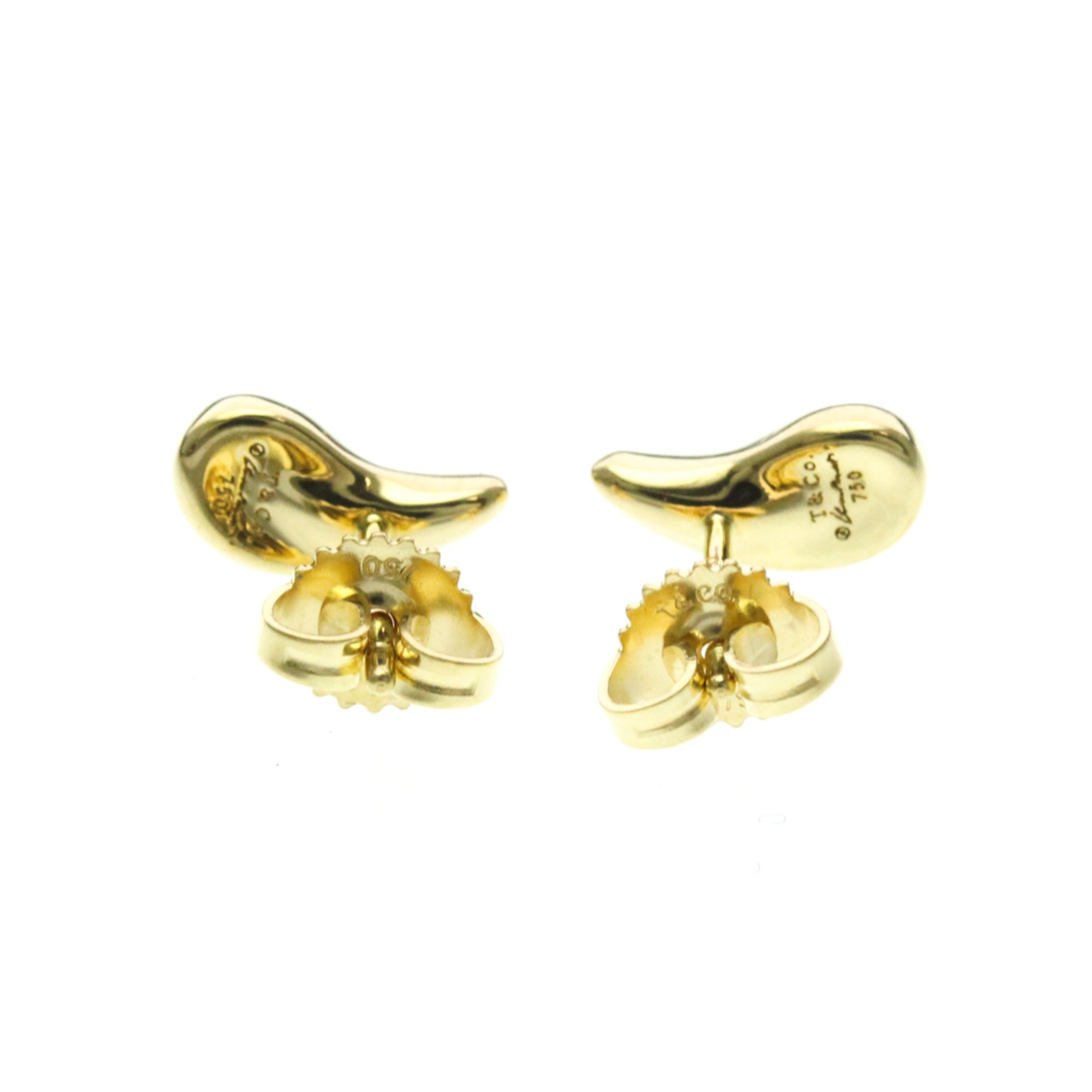 Tiffany Teardrop Studs · 18K Yellow Gold