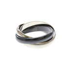 Cartier Trinity · 18K White Gold & Ceramic