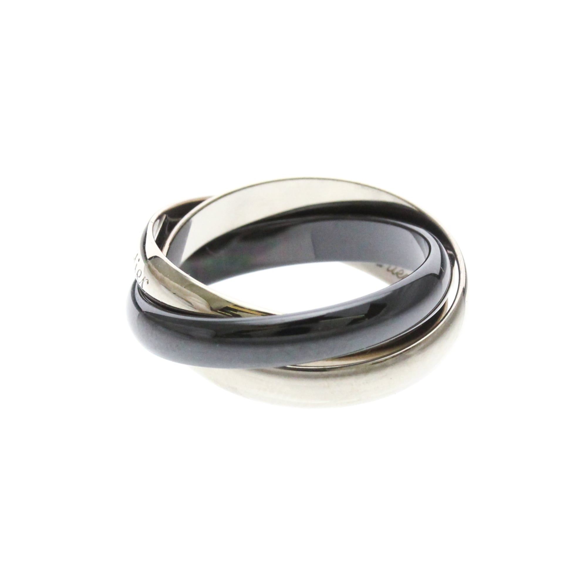 Cartier Trinity · 18K White Gold & Ceramic