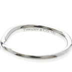 Tiffany Curved Band · Platinum · Diamonds