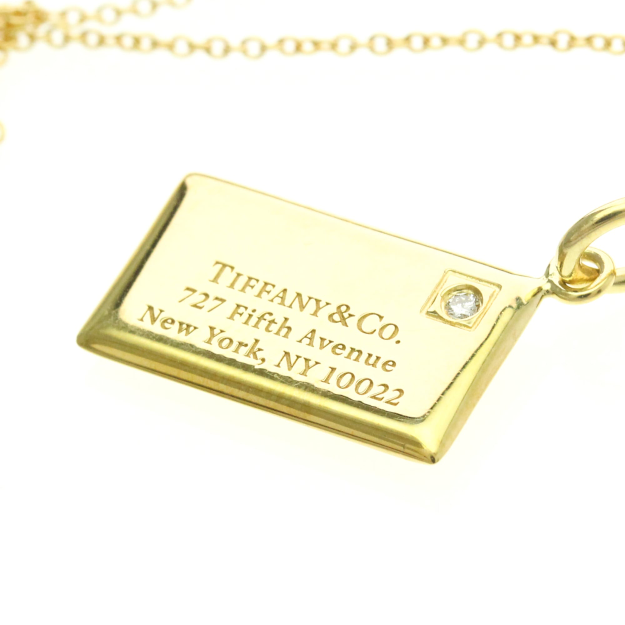 Tiffany Letter Envelope · Diamond · 18K Gold