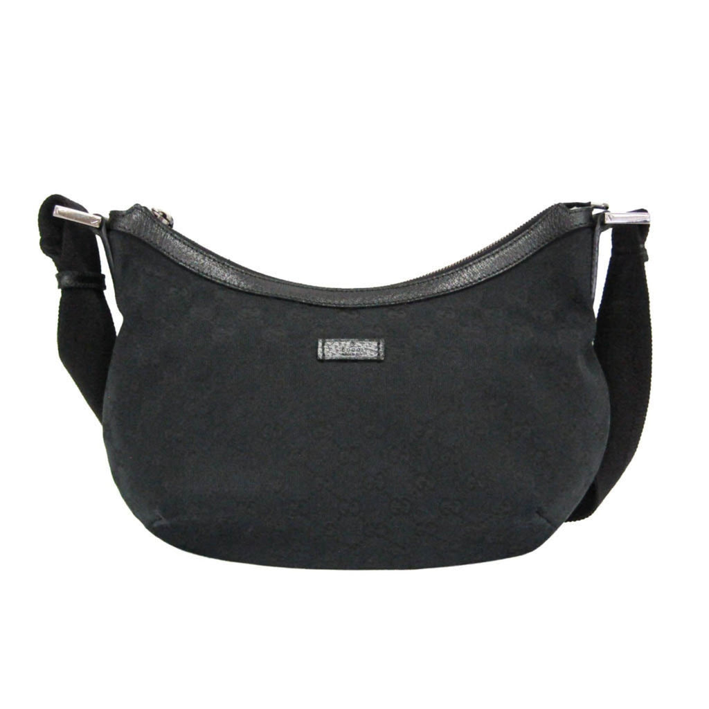 Gucci GG Canvas · Leather Shoulder Bag