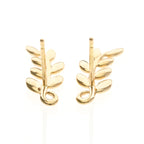 Tiffany Olive Leaf · Rose Gold Studs