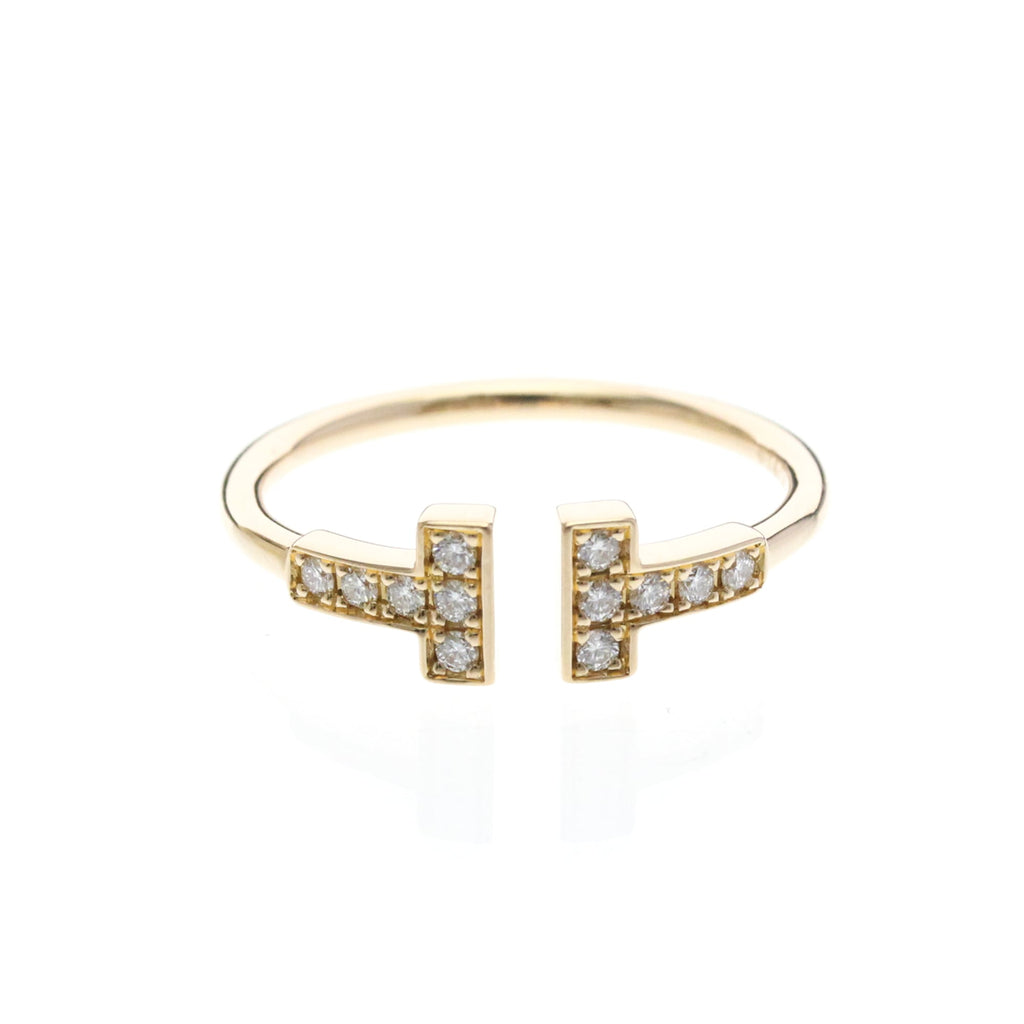 Tiffany T Wire · Diamond · Rose Gold