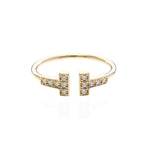 Tiffany T Wire · Diamond · Rose Gold