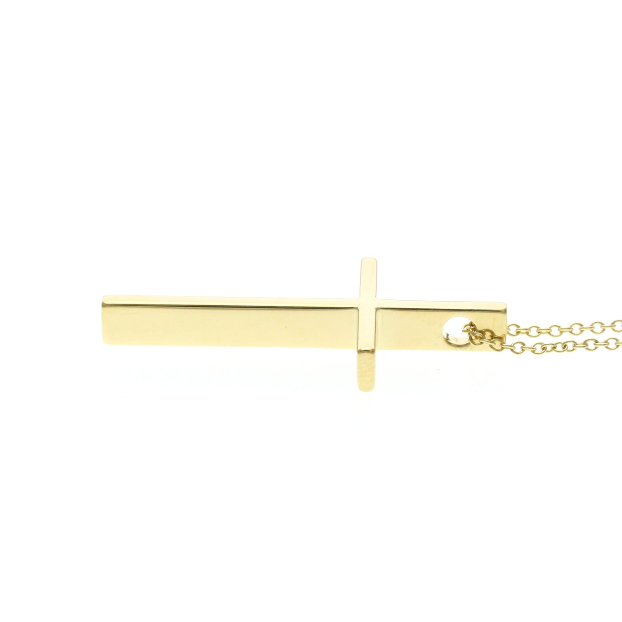 Tiffany Metro Cross · 18K Yellow Gold