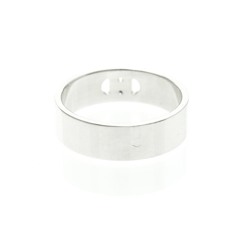 Hermès H d'Ancre · 18K White Gold · Diamond