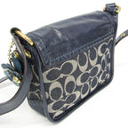Coach Signature · Denim & Patent Leather