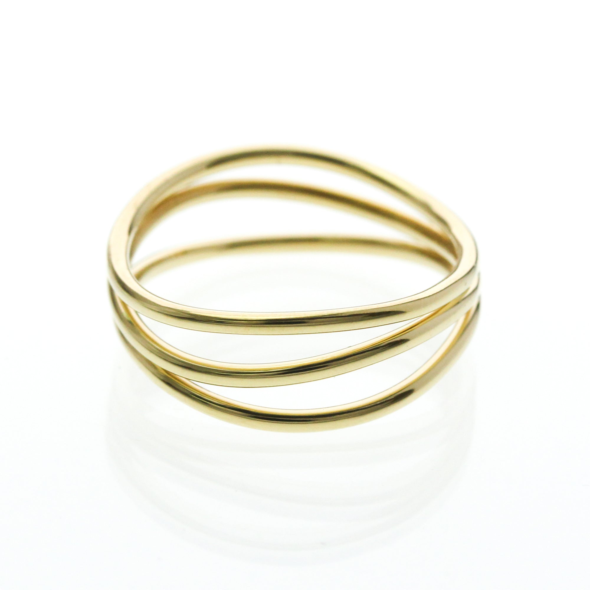 Tiffany Wave 3-Row · 18K Yellow Gold